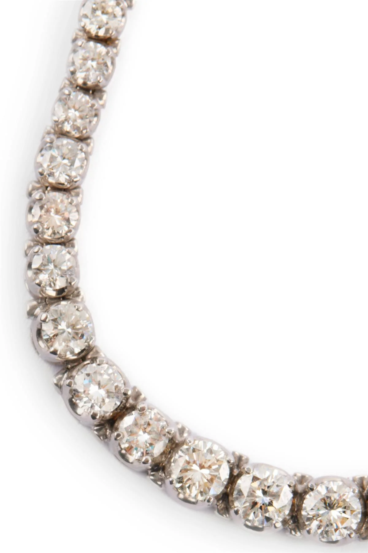 14K WHITE GOLD 11.5CTS DIAMOND NECKLACE - Image 3
