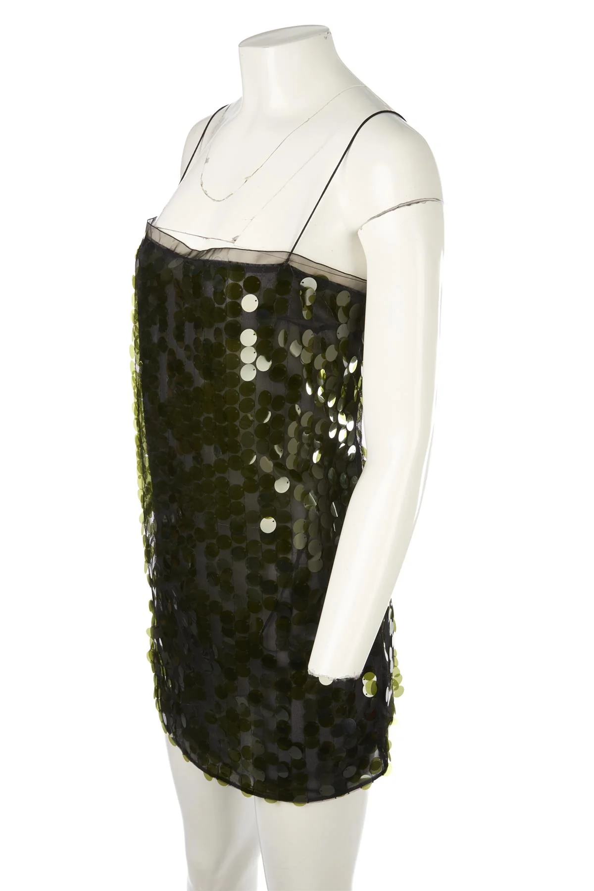 16ARLINGTON GREEN SEQUIN MINI DRESS UK 8 - Image 3