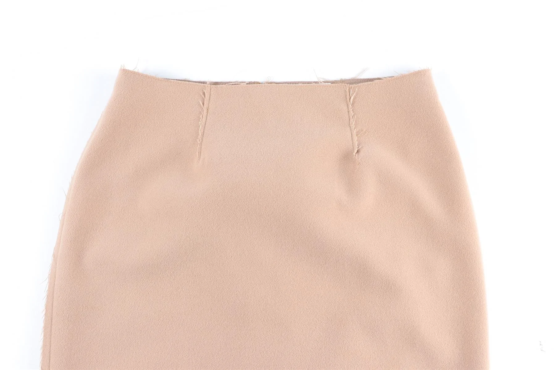 16ARLINGTON TAN FELT MINI SKIRT US 2 UK 6 - Image 3