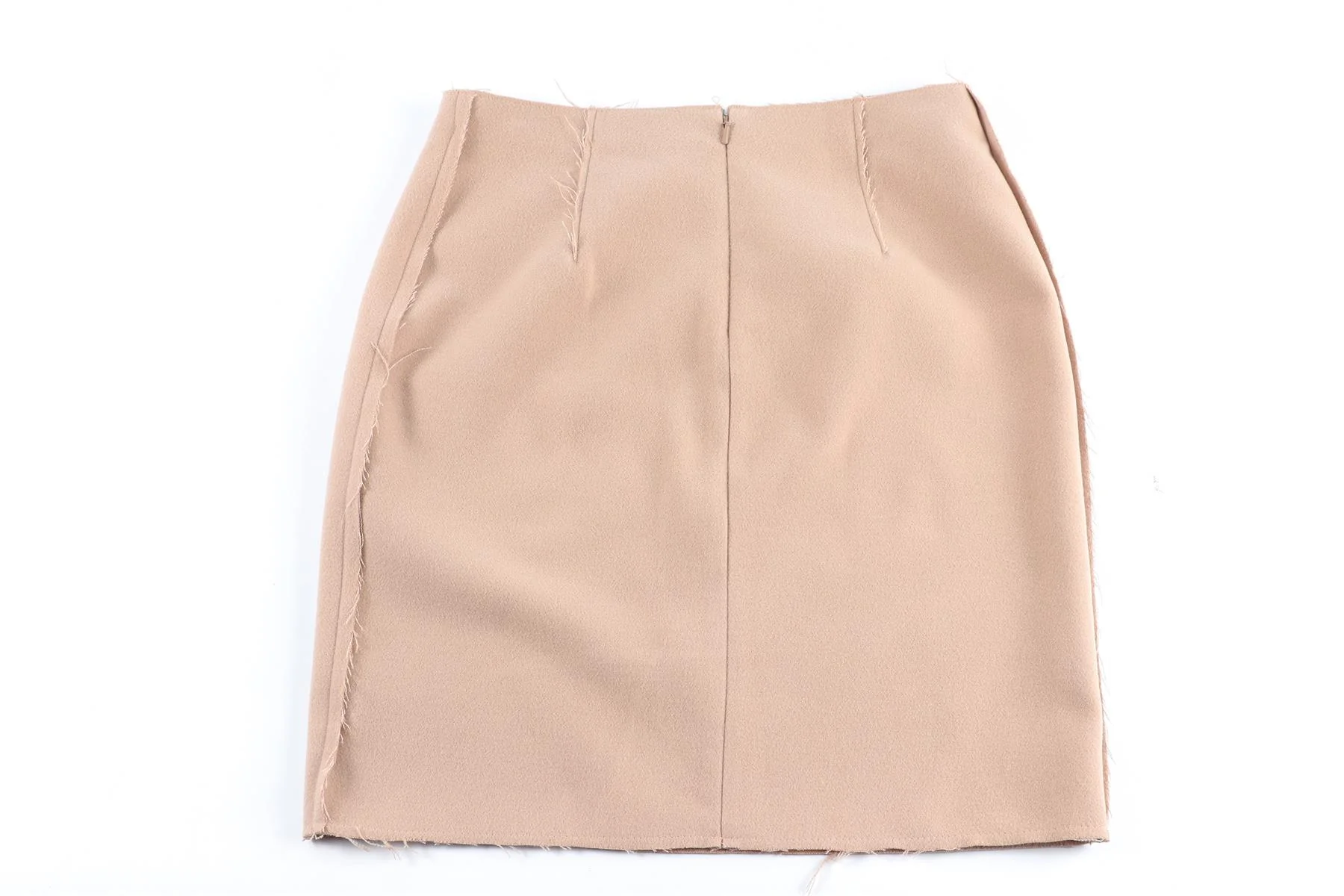 16ARLINGTON TAN FELT MINI SKIRT US 2 UK 6 - Image 4