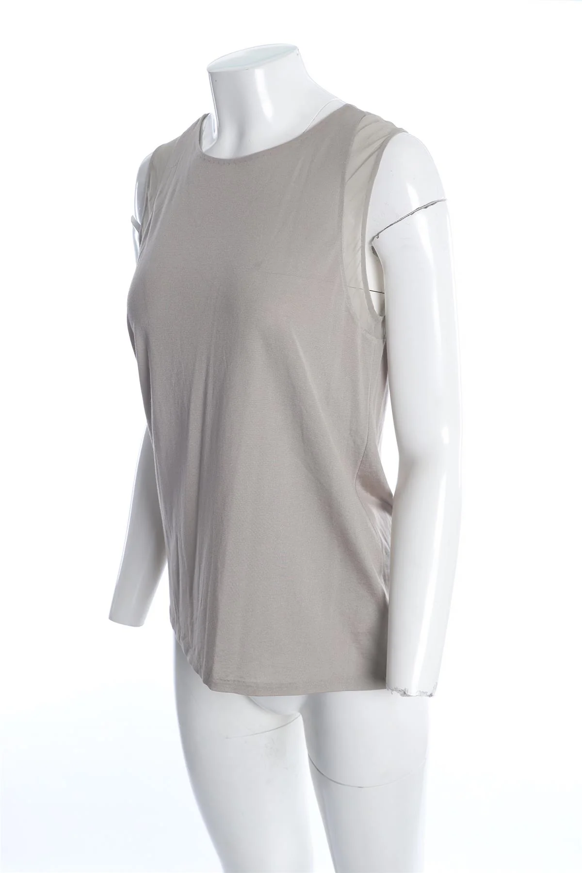 3.1 PHILLIP LIM BEIGE SILK TOP SMALL - Image 3
