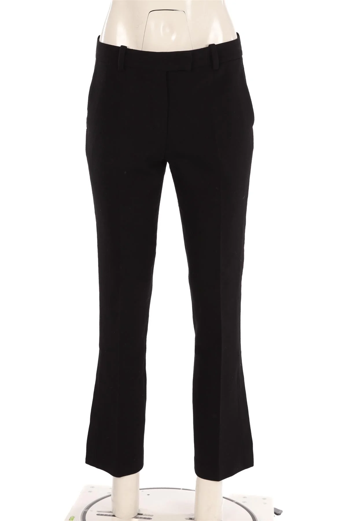 3.1. PHILLIP LIM BLACK WOOL STRAIGHT LEG PANTS US 4 UK 8 - Image 2