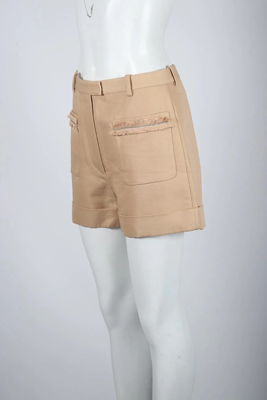 3.1 PHILLIP LIM COTTON AND WOOL BLEND SHORTS US 6 UK 10 - Image 3