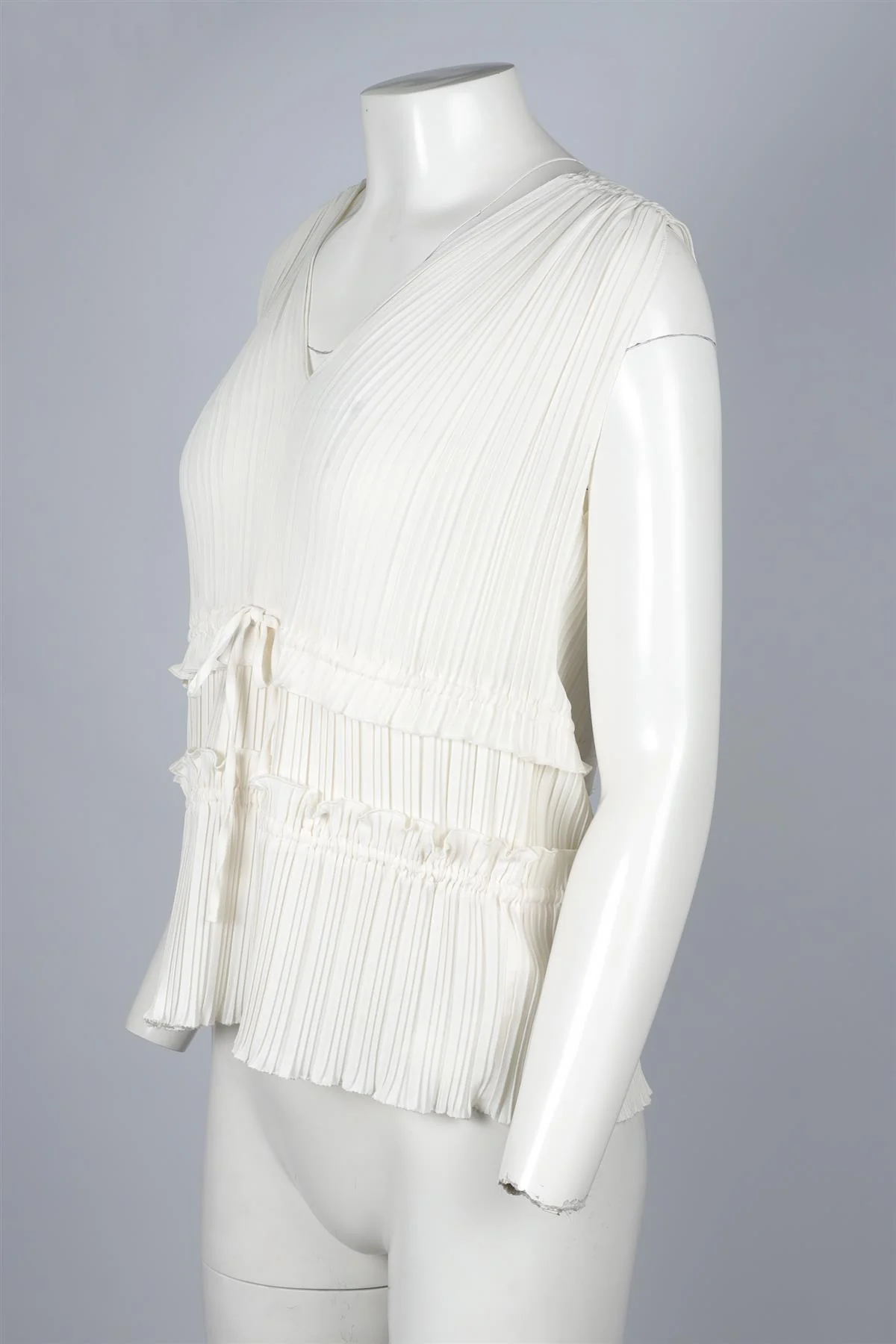 3.1 PHILLIP LIM IVORY CREPE TOP US 2 UK 6 - Image 3