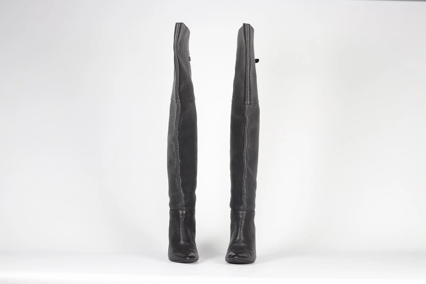 3.1 PHILLIP LIM LEATHER OVER THE KNEE BOOTS EU 40 UK 7 US 10 - Image 3