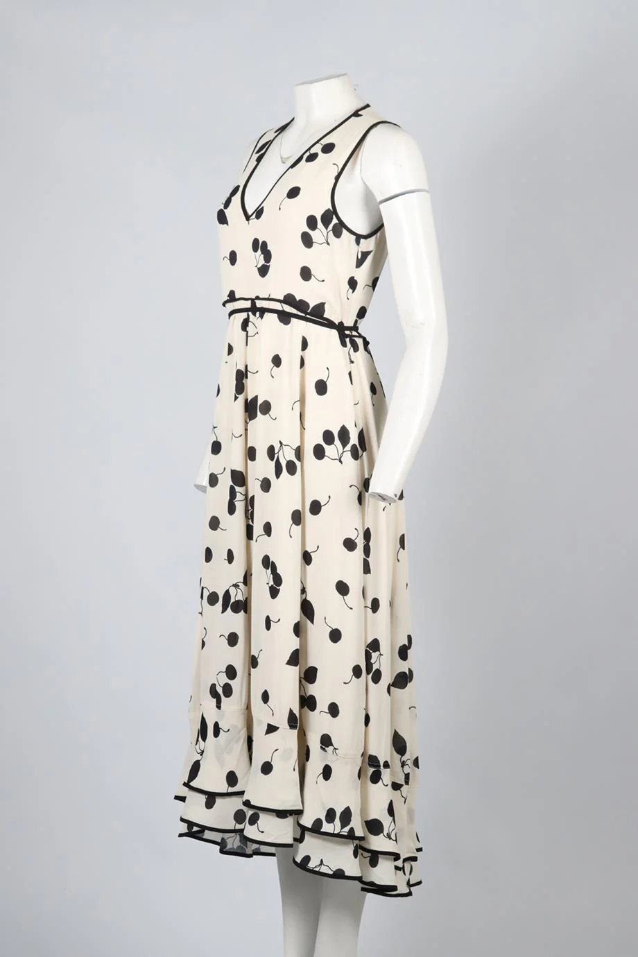 3.1 PHILLIP LIM PRINTED CREPE MAXI DRESS US 8 UK 12 - Image 3