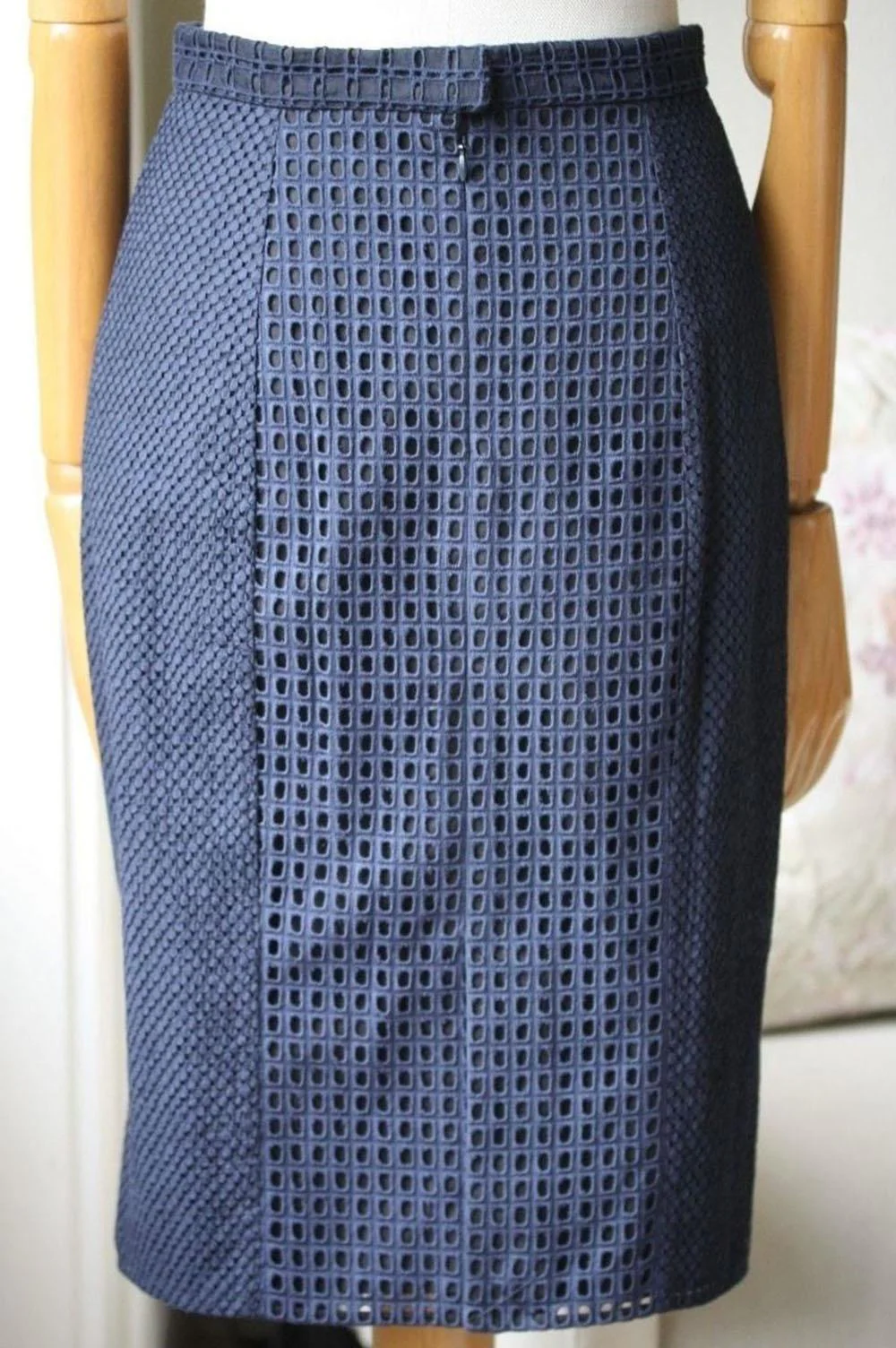 3.1 PHILLIP LIM RUFFLED BRODERIE ANGLAISE PANELED COTTON SKIRT US 2 UK 6 - Image 4