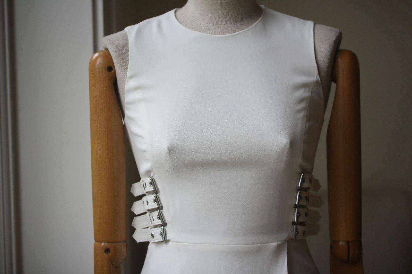 A.L.C. ANDERSON BUCKLE CREPE DRESS US 2 UK 6 - Image 6