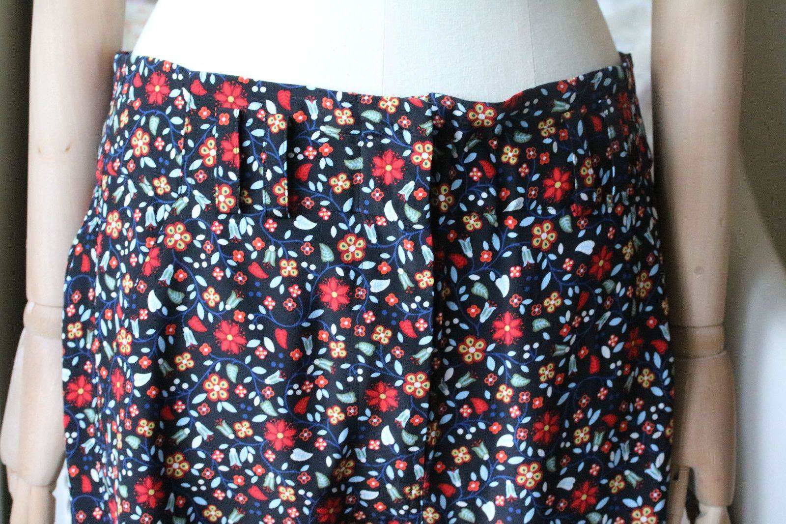 A.L.C. ANSEL SILK CREPE BELTED PANTS TROUSERS US 2 UK 6 - Image 3