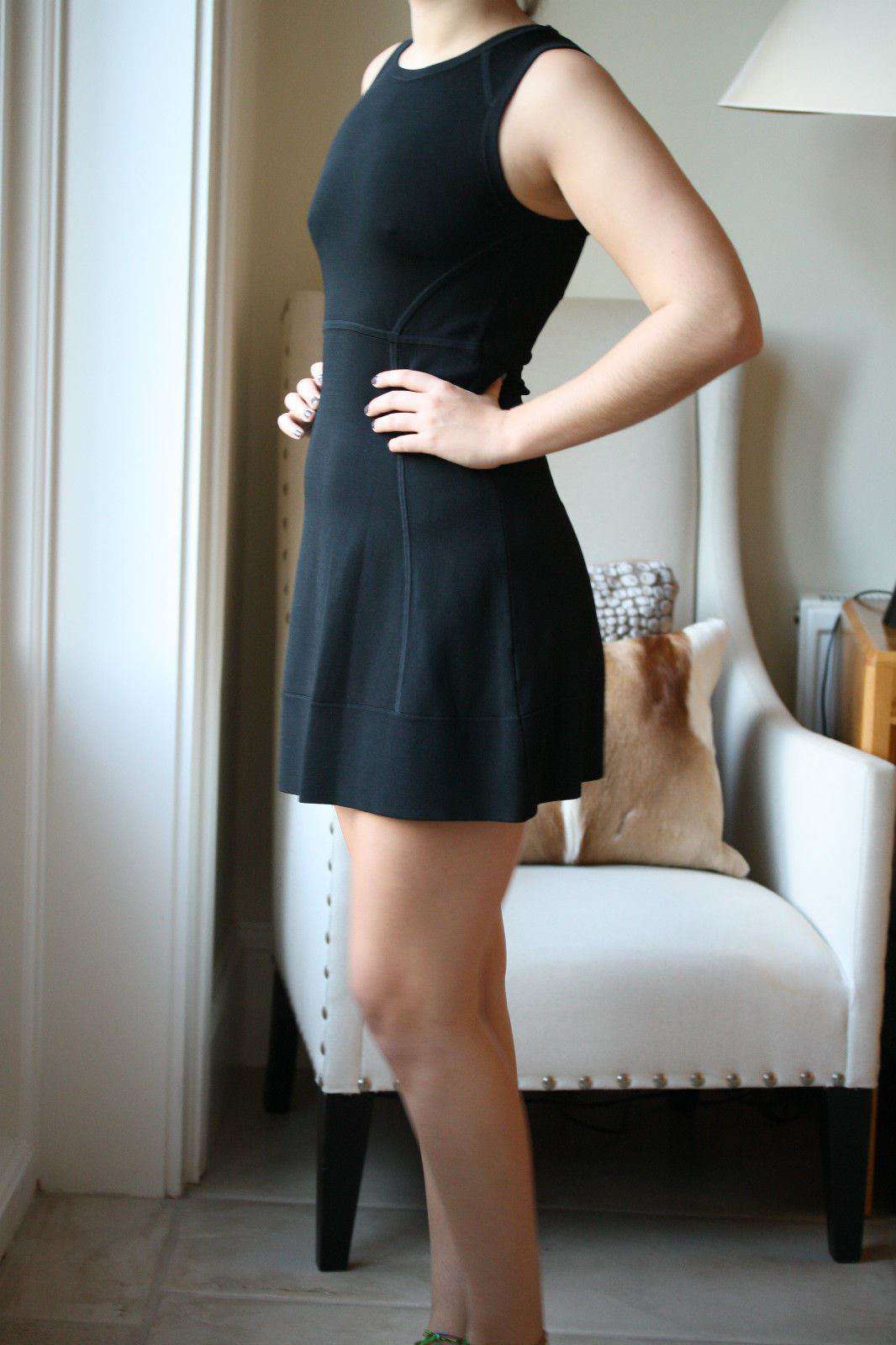 A.L.C BLACK KERRY KNIT DRESS MEDIUM - Image 2
