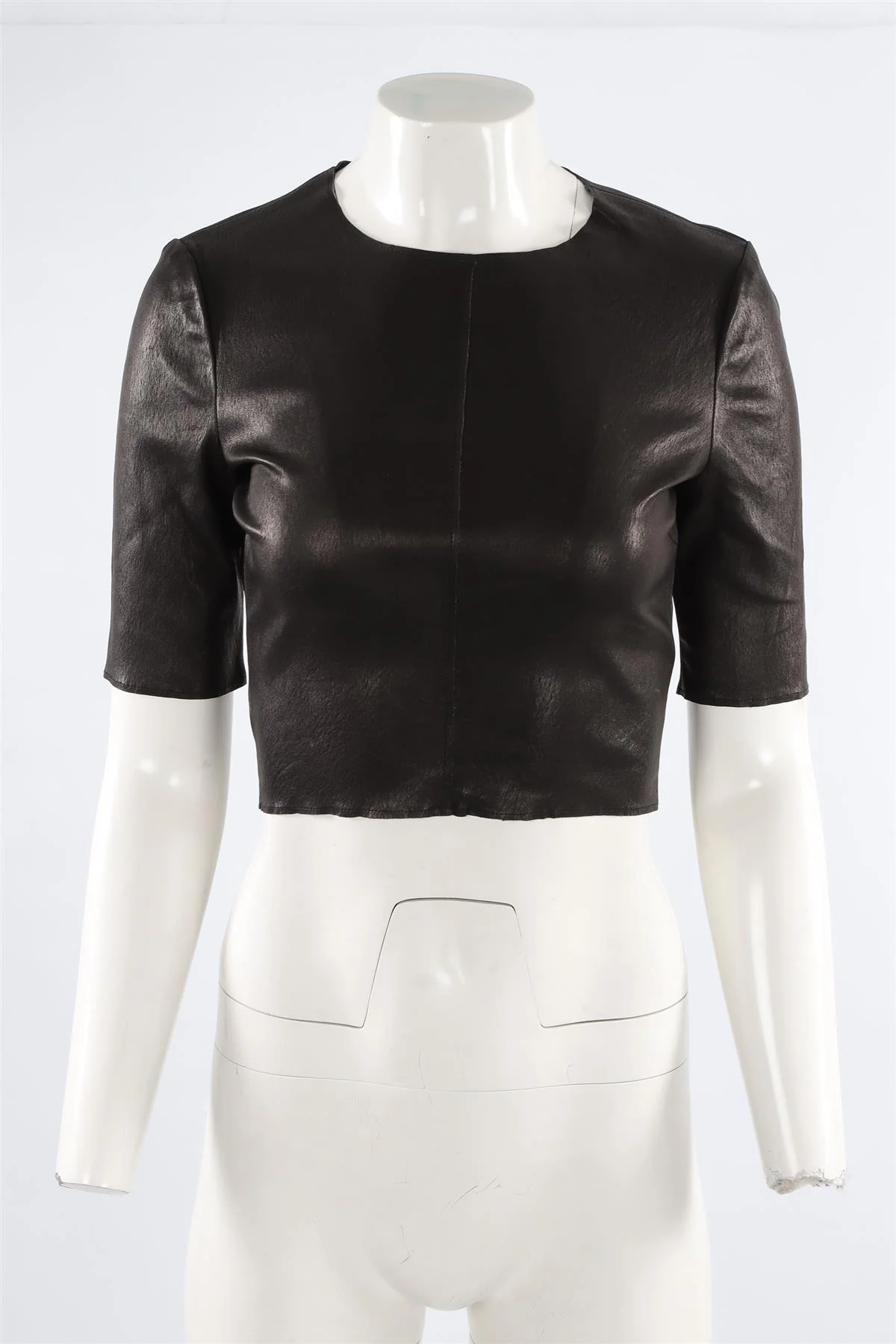 A.L.C. BLACK LEATHER TOP SMALL - Image 2