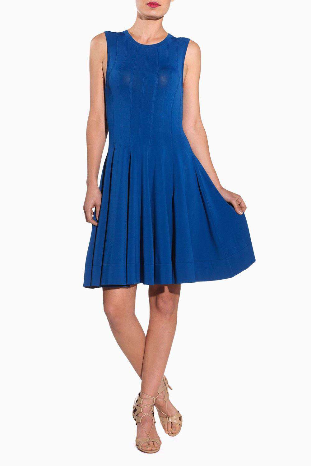 A.L.C. BLUE PETERSON FLARED DRESS XS - Image 6