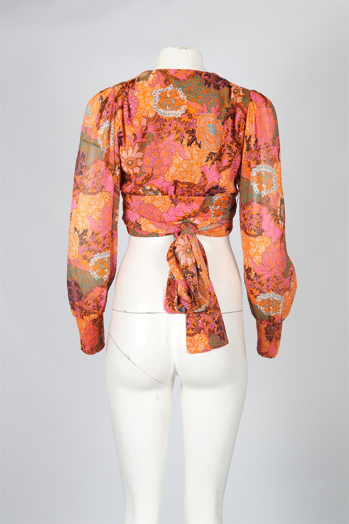 A.L.C. CROPPED SILK TOP US 6 UK 10 - Image 4
