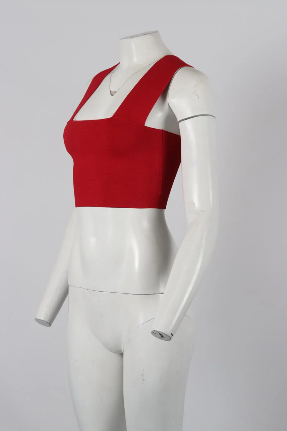 A.L.C. CROPPED STRETCH KNIT TOP SMALL - Image 3