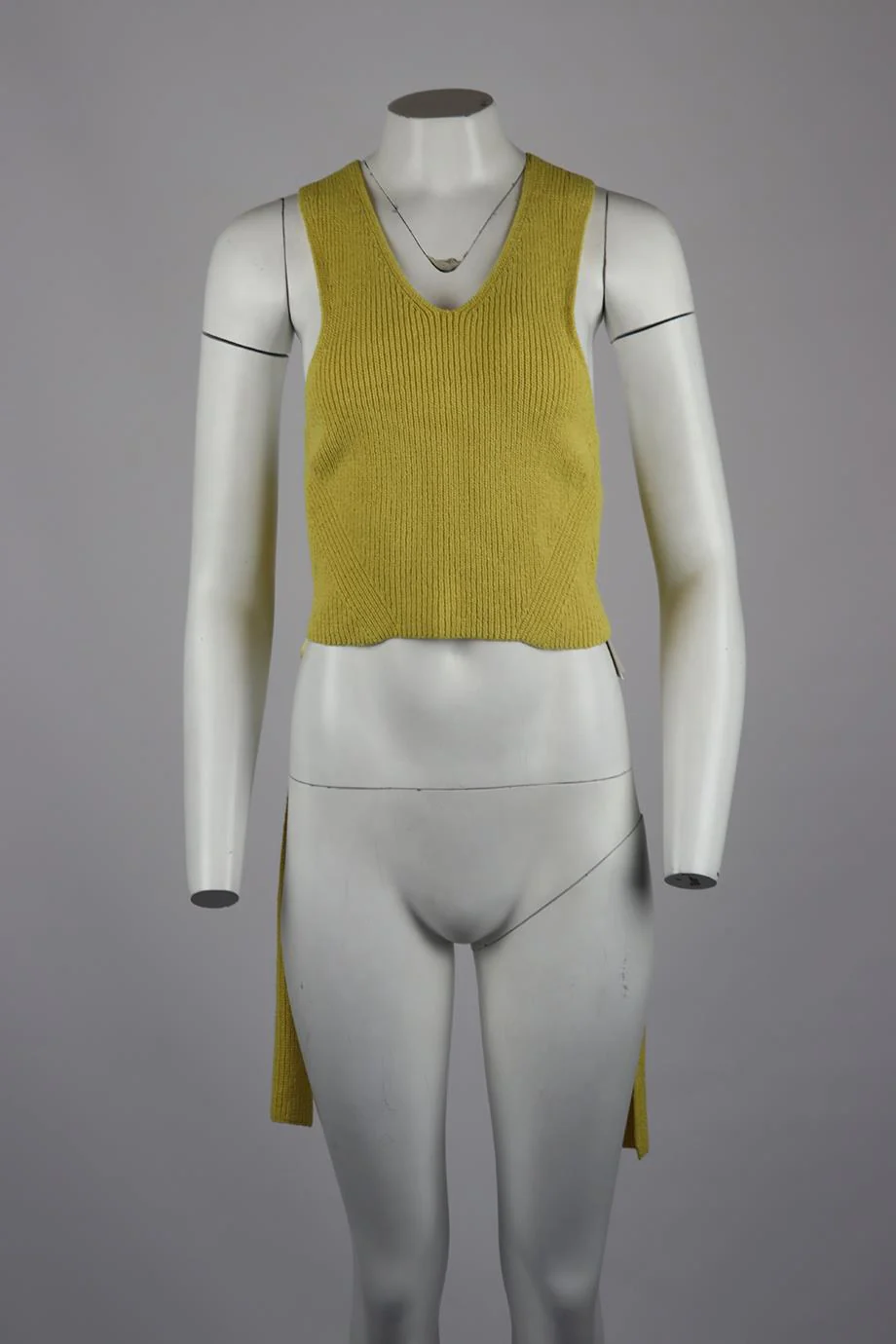 A.L.C. CROPPED TIE BACK KNIT TOP SMALL - Image 2
