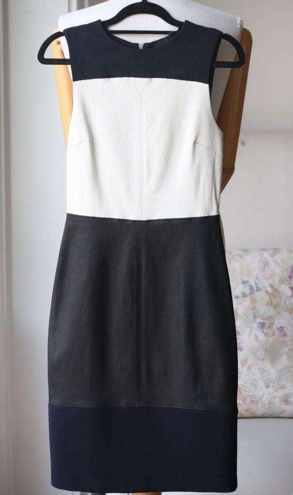 A.L.C. CURIL LEATHER PANEL DRESS US 4 UK 8 - Image 6