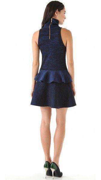A.L.C. DAPHNE PEPLUM DRESS MEDIUM - Image 4