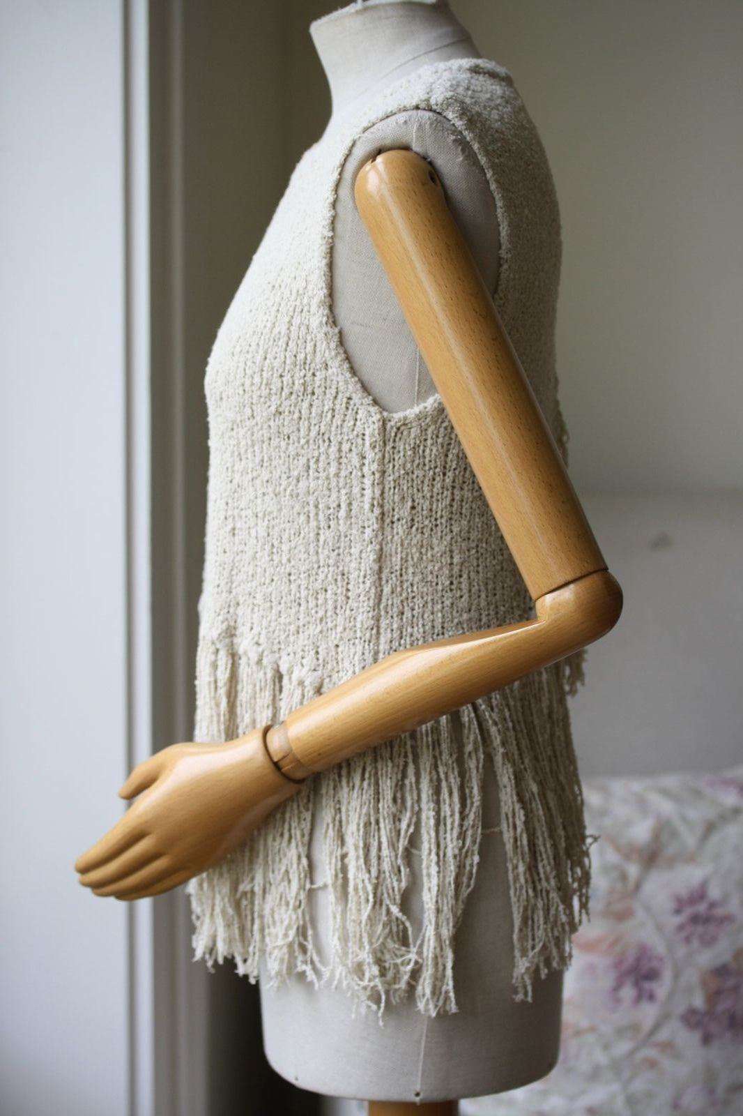 A.L.C. DYLAN FRINGED KNIT TOP SMALL - Image 11