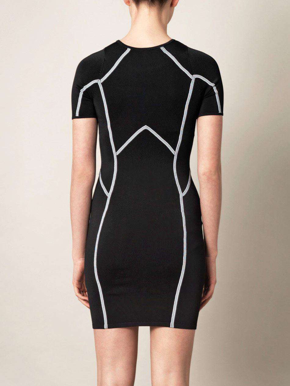 A.L.C. EVANS KNIT BODYCON DRESS SMALL - Image 5