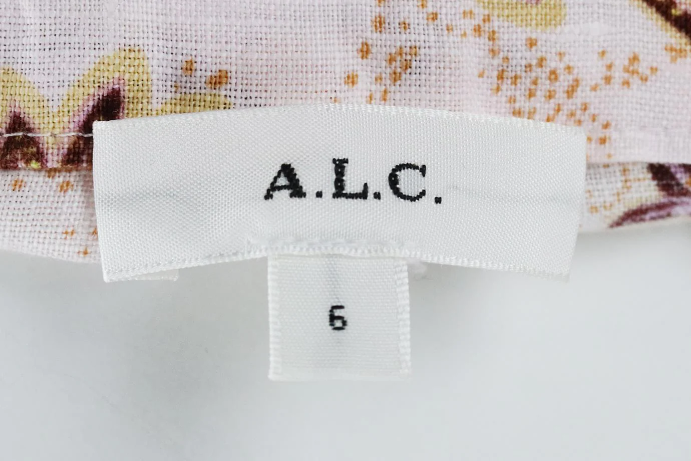 A.L.C. FLORAL PRINTED LINEN SHORTS US 6 UK 10 - Image 5