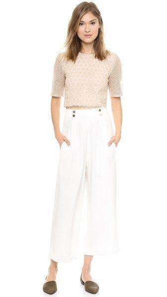A.L.C. FREMONT BEIGE CROCHET TOP SMALL - Image 4