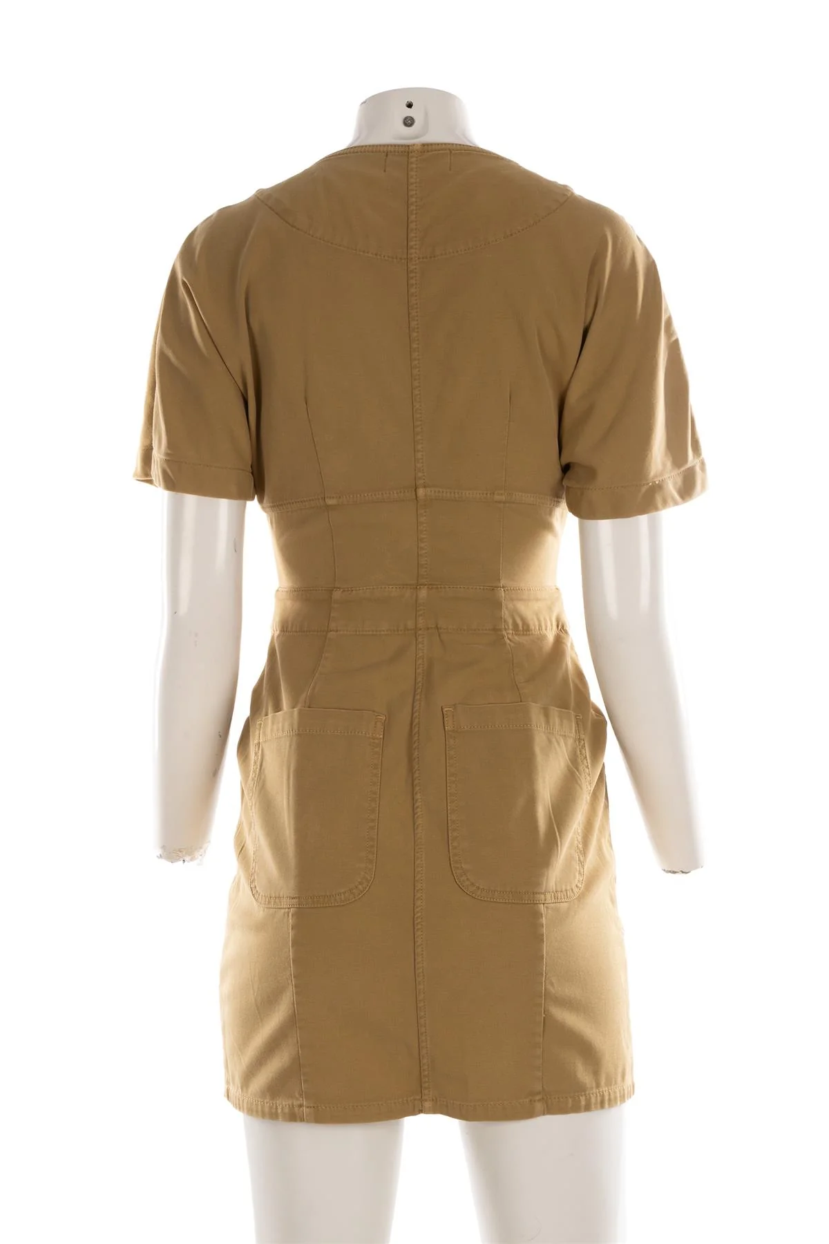 A.L.C. Green Cotton Mini Dress US 0 UK 4 - Image 4