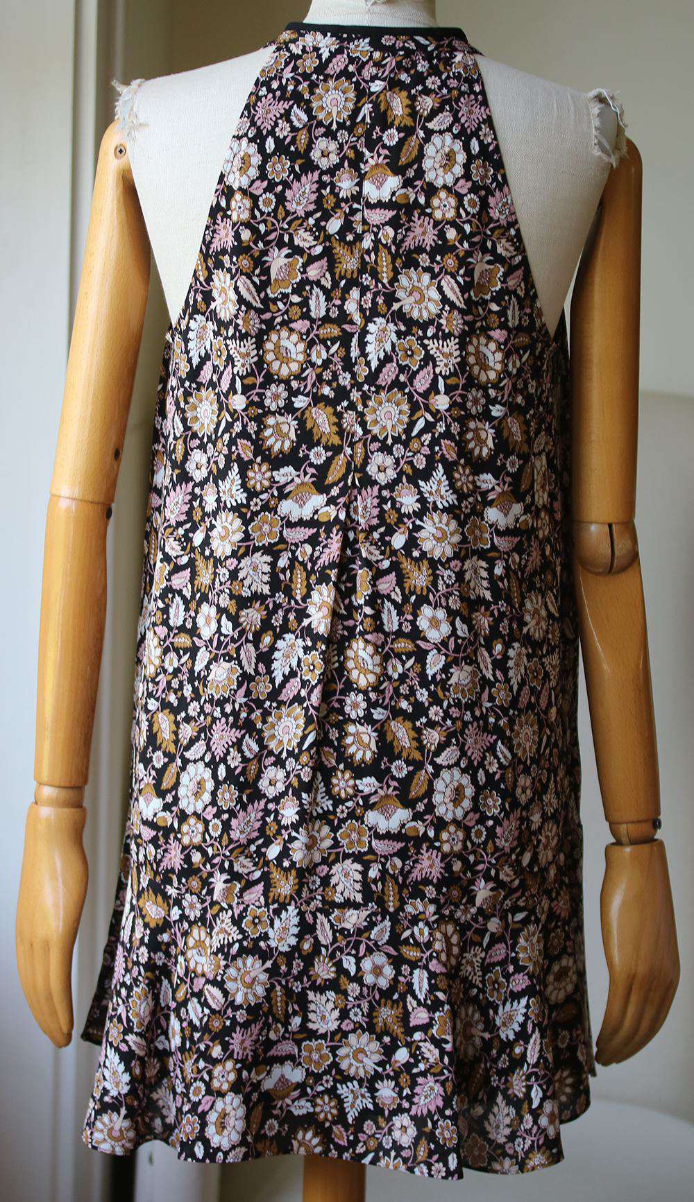 A.L.C. HADLEY FLORAL-PRINT SILK DRESS US 8 UK 12 - Image 3