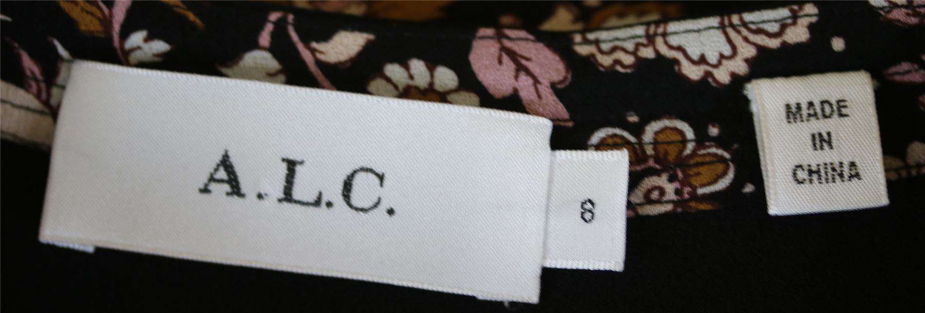 A.L.C. HADLEY FLORAL-PRINT SILK DRESS US 8 UK 12 - Image 4