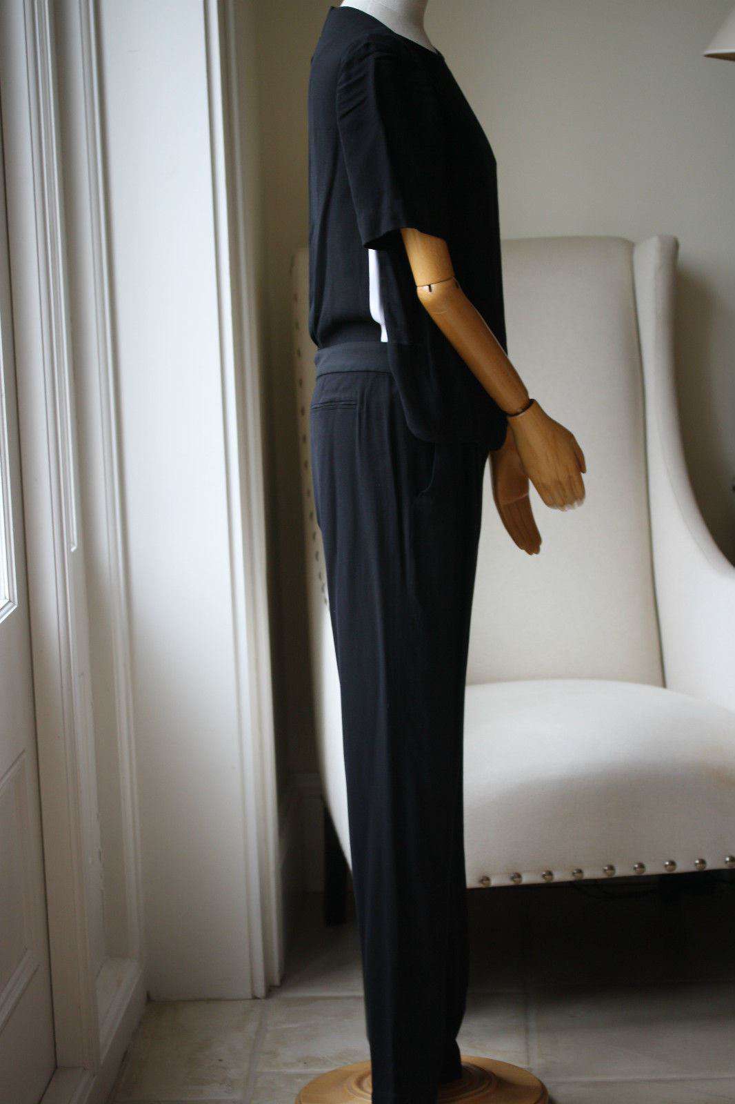 A.L.C. HARLAN BLACK CREPE JUMPSUIT US 4 UK 8 - Image 2
