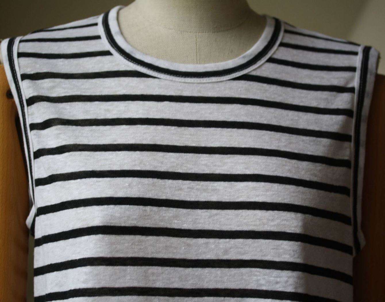 A.L.C. HARPER TWISTED CUTOUT BACK STRIPED TANK TOP SMALL - Image 4