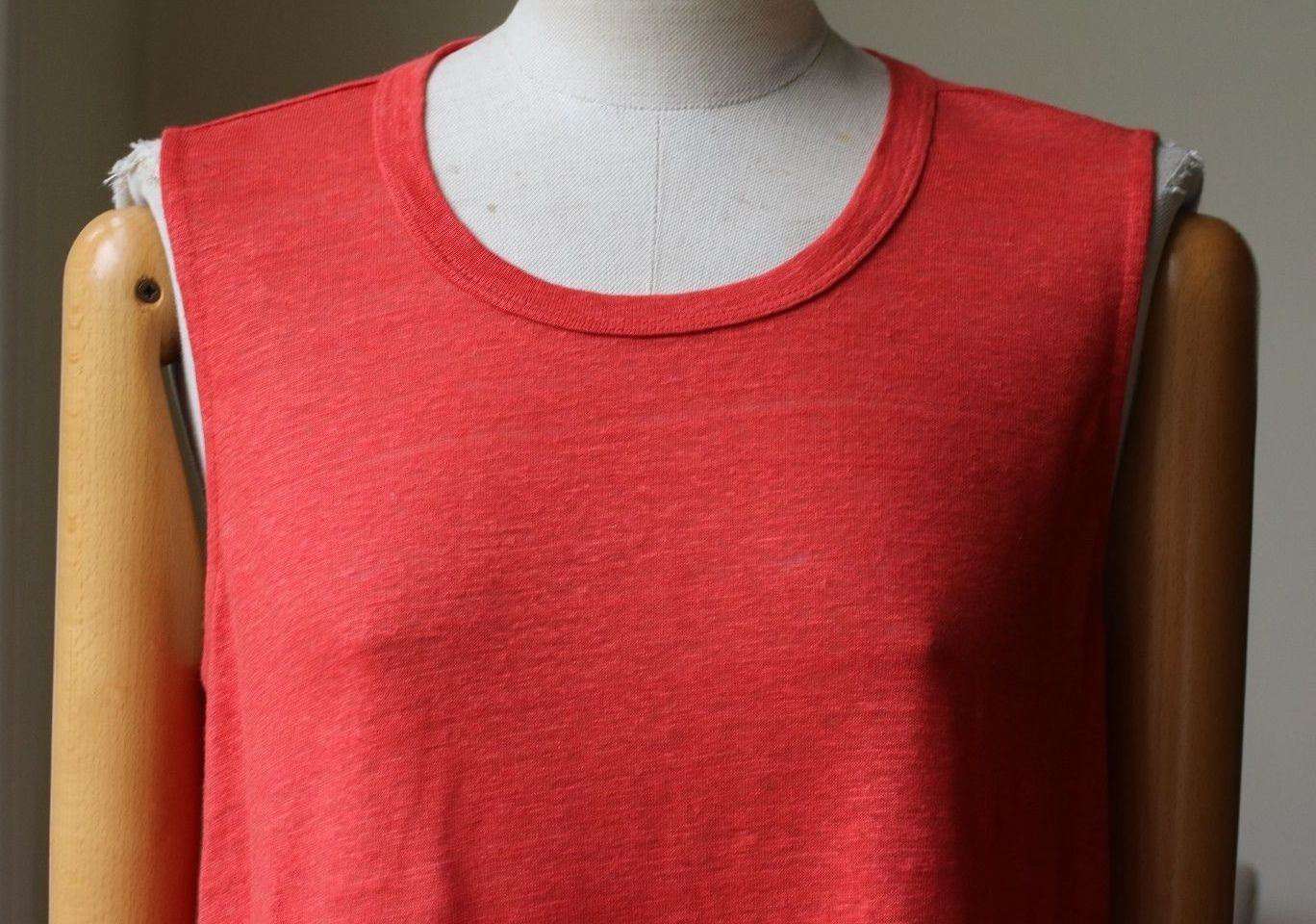 A.L.C. INES HIGH-LOW CROPPED TANK TOP SMALL - Image 3