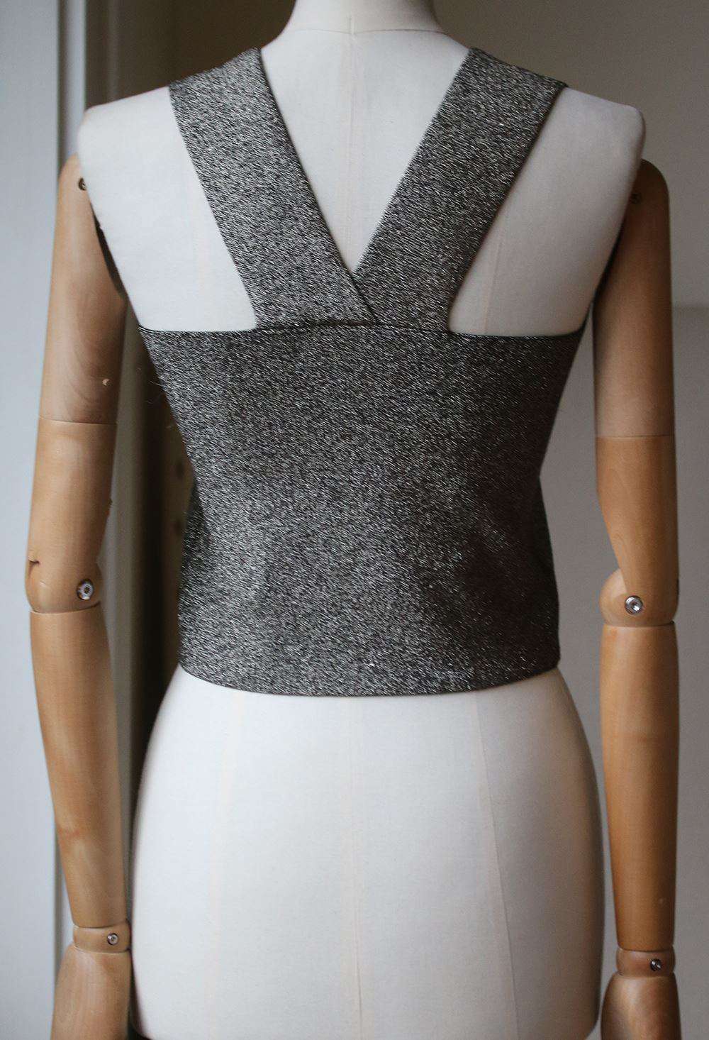 A.L.C. LIA METALLIC CROPPED TOP SMALL - Image 4