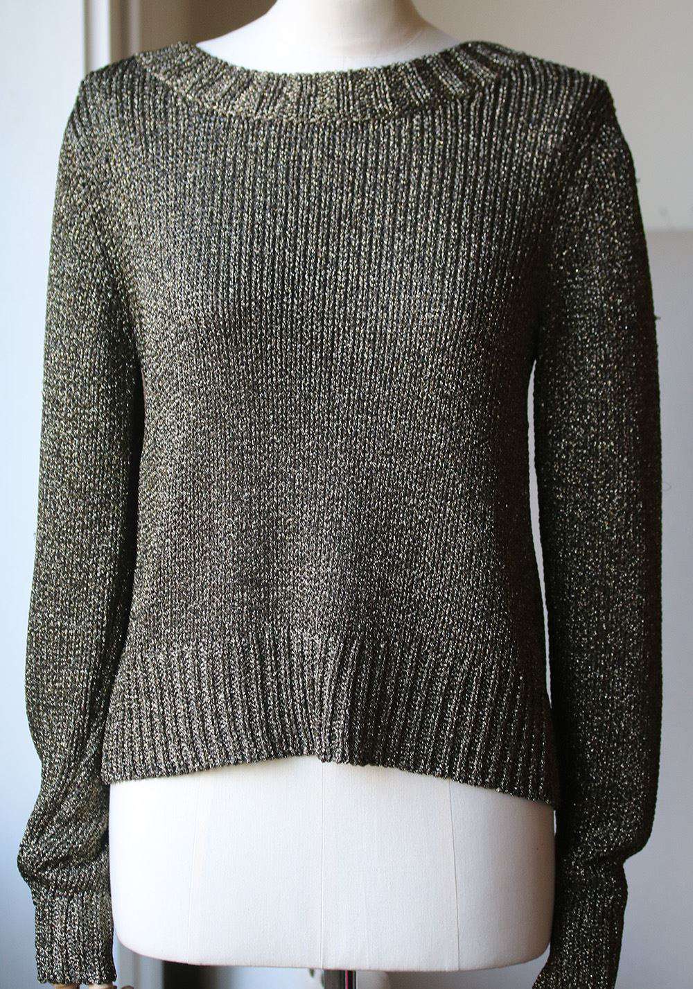 A.L.C. MARJORIE LACE UP KNIT SWEATER XSMALL - Image 3