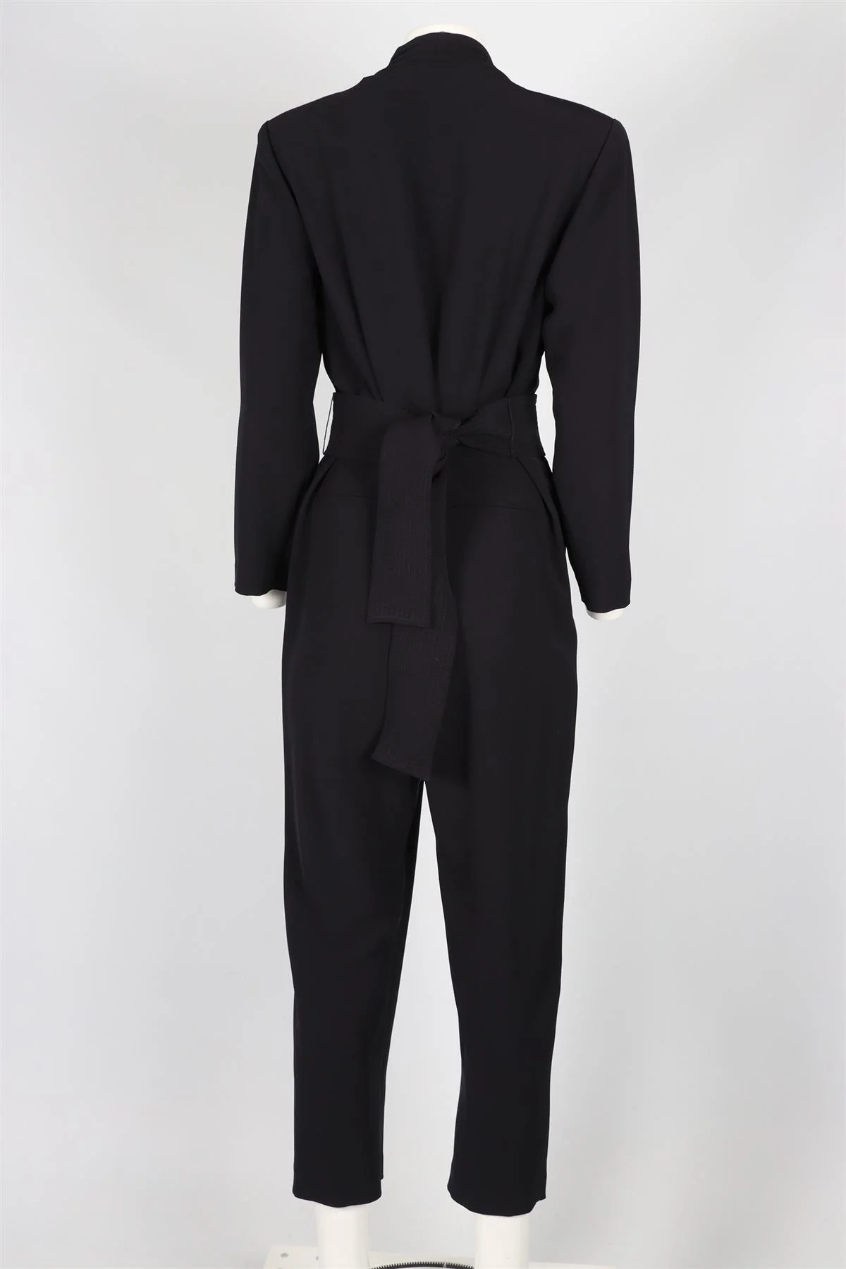 A.L.C. NAVY BELTED CREPE JUMPSUIT US 12 UK 16 - Image 4