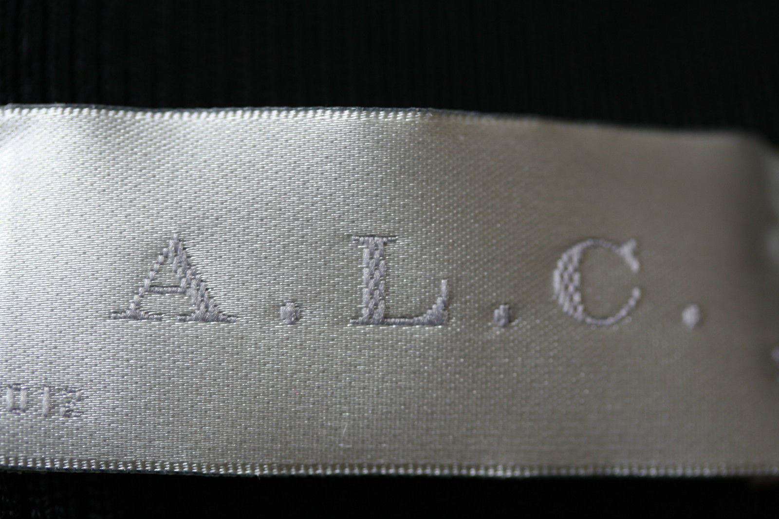 A.L.C. NICK BLACK RIBBED DRESS SMALL - Image 7