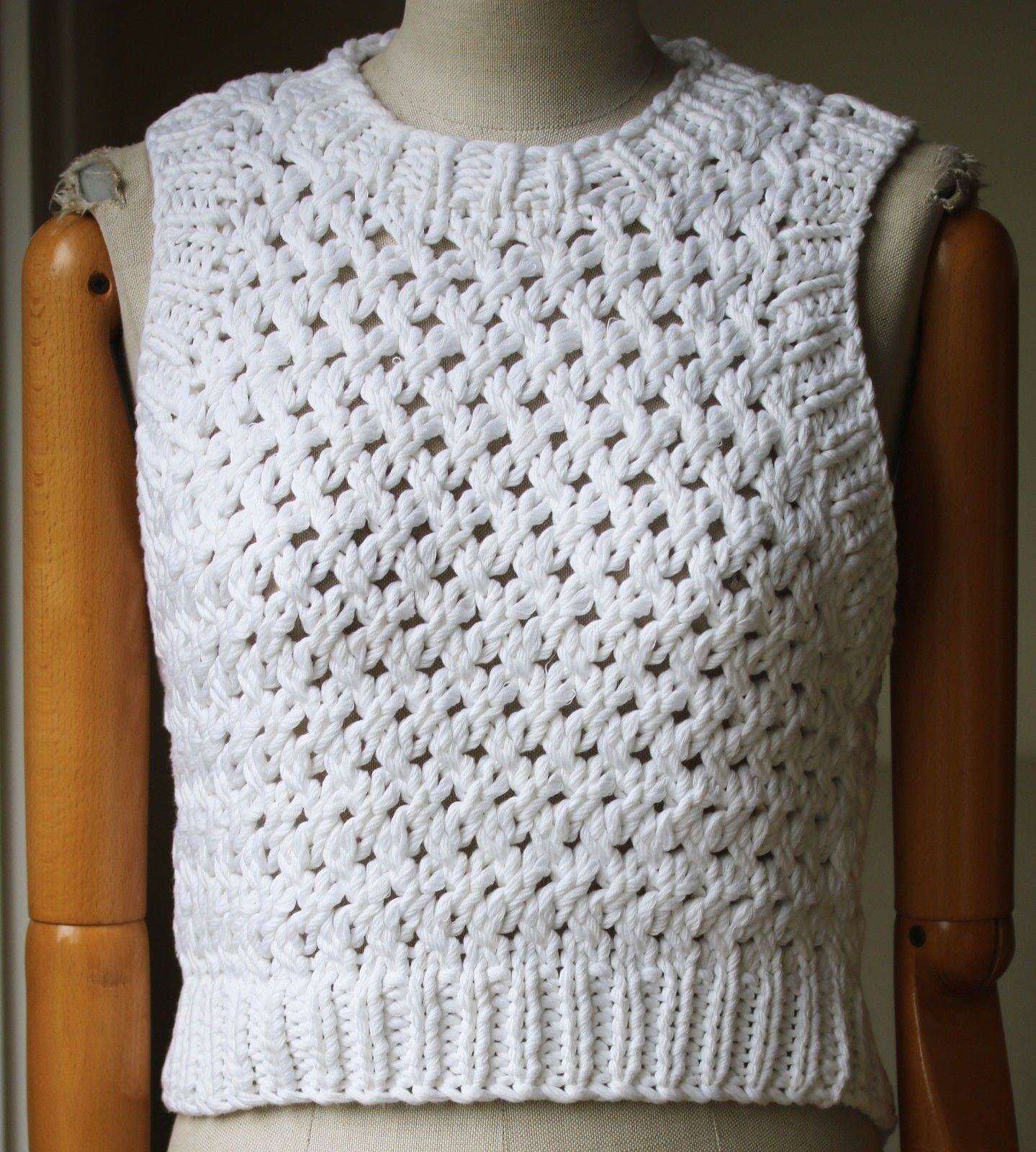 A.L.C. OVERSIZED CROSS-RIB CROP SWEATER SMALL - Image 3