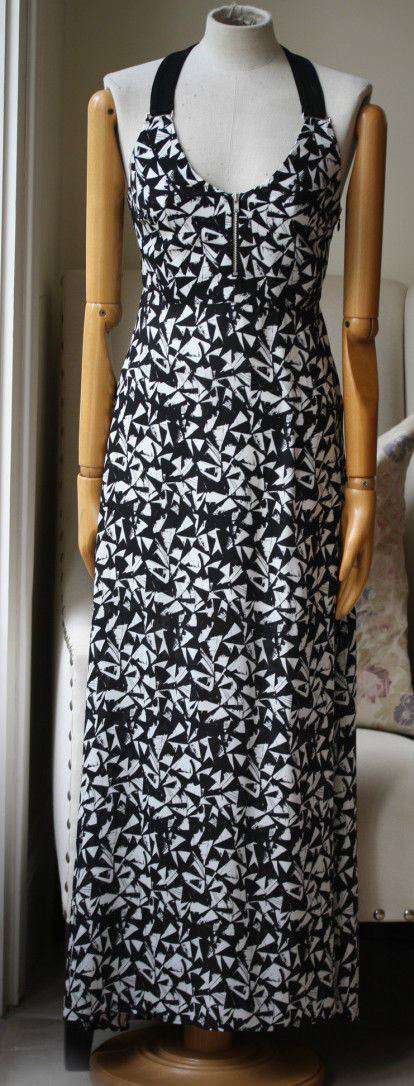 A.L.C. PATTI FAN PRINT MAXI DRESS US 4 UK 8 - Image 6