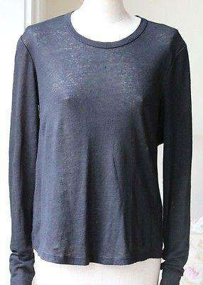 A.L.C. REEF CUTOUT LINEN LONG-SLEEVE TOP SMALL - Image 3