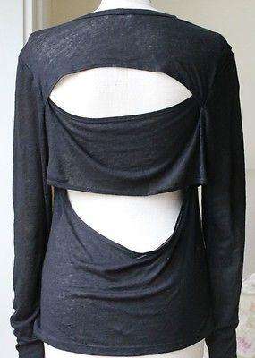 A.L.C. REEF CUTOUT LINEN LONG-SLEEVE TOP SMALL - Image 5