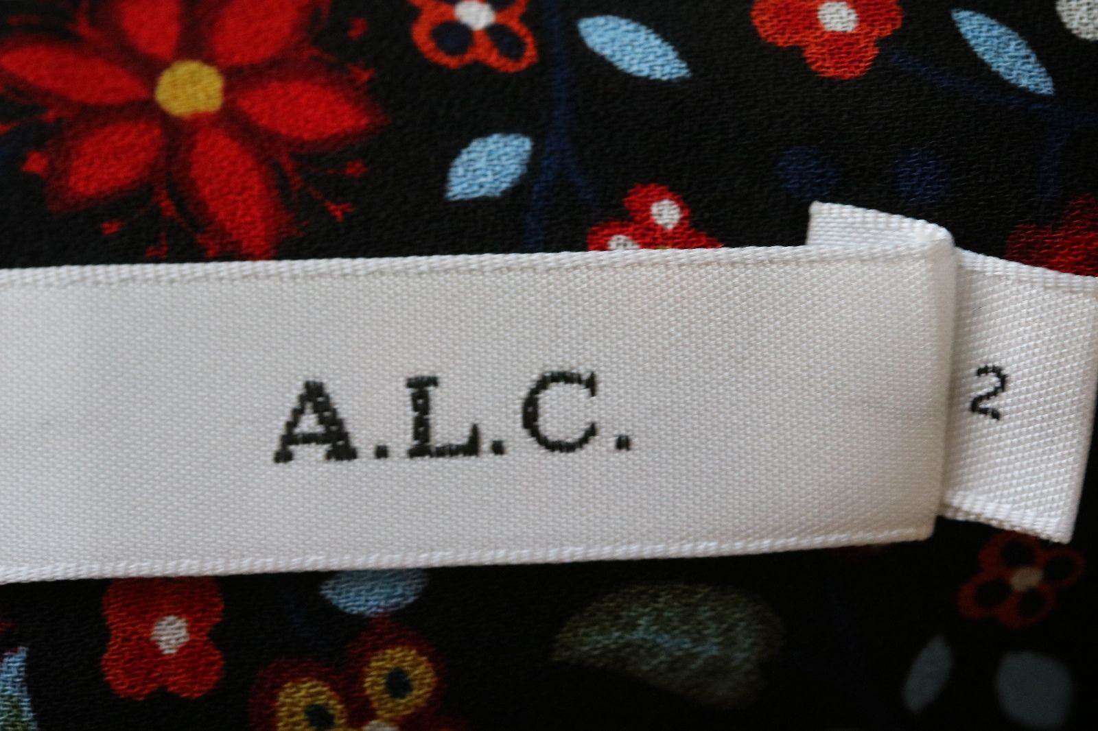 A.L.C. REY FLORAL PRINT SILK BLOUSE US 2 UK 6 - Image 4