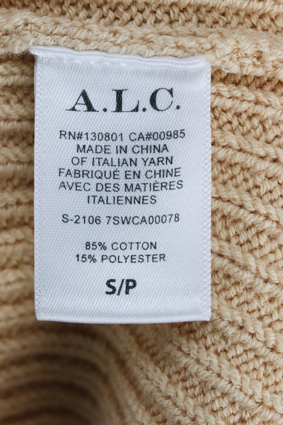 A.L.C. RIBBED COTTON BLEND CARDIGAN SMALL - Image 6