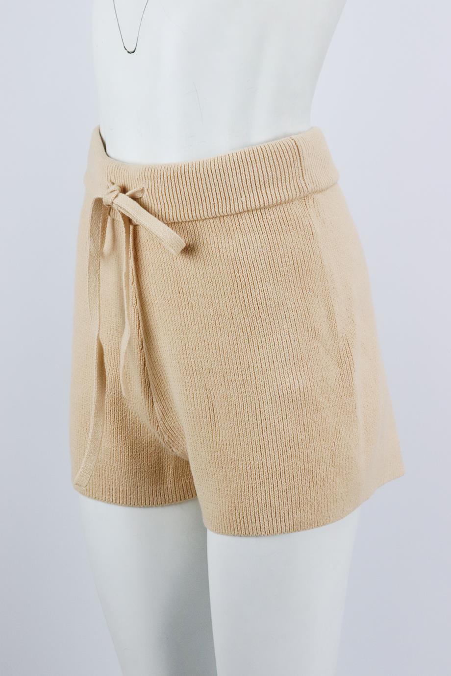 A.L.C. RIBBED COTTON BLEND SHORTS SMALL - Image 3