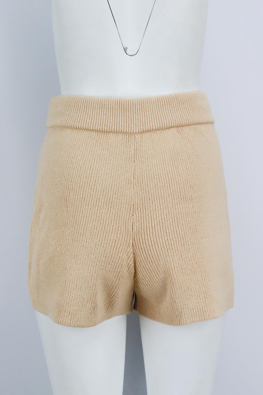 A.L.C. RIBBED COTTON BLEND SHORTS SMALL - Image 4