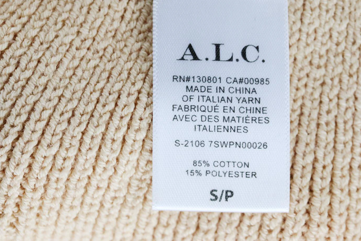 A.L.C. RIBBED COTTON BLEND SHORTS SMALL - Image 6