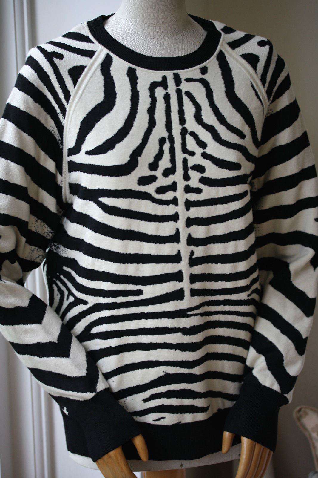 A.L.C. RIZZOU ZEBRA PRINT JUMPER SWEATER SMALL - Image 2