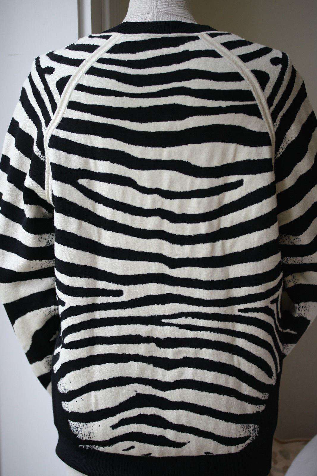 A.L.C. RIZZOU ZEBRA PRINT JUMPER SWEATER SMALL - Image 4