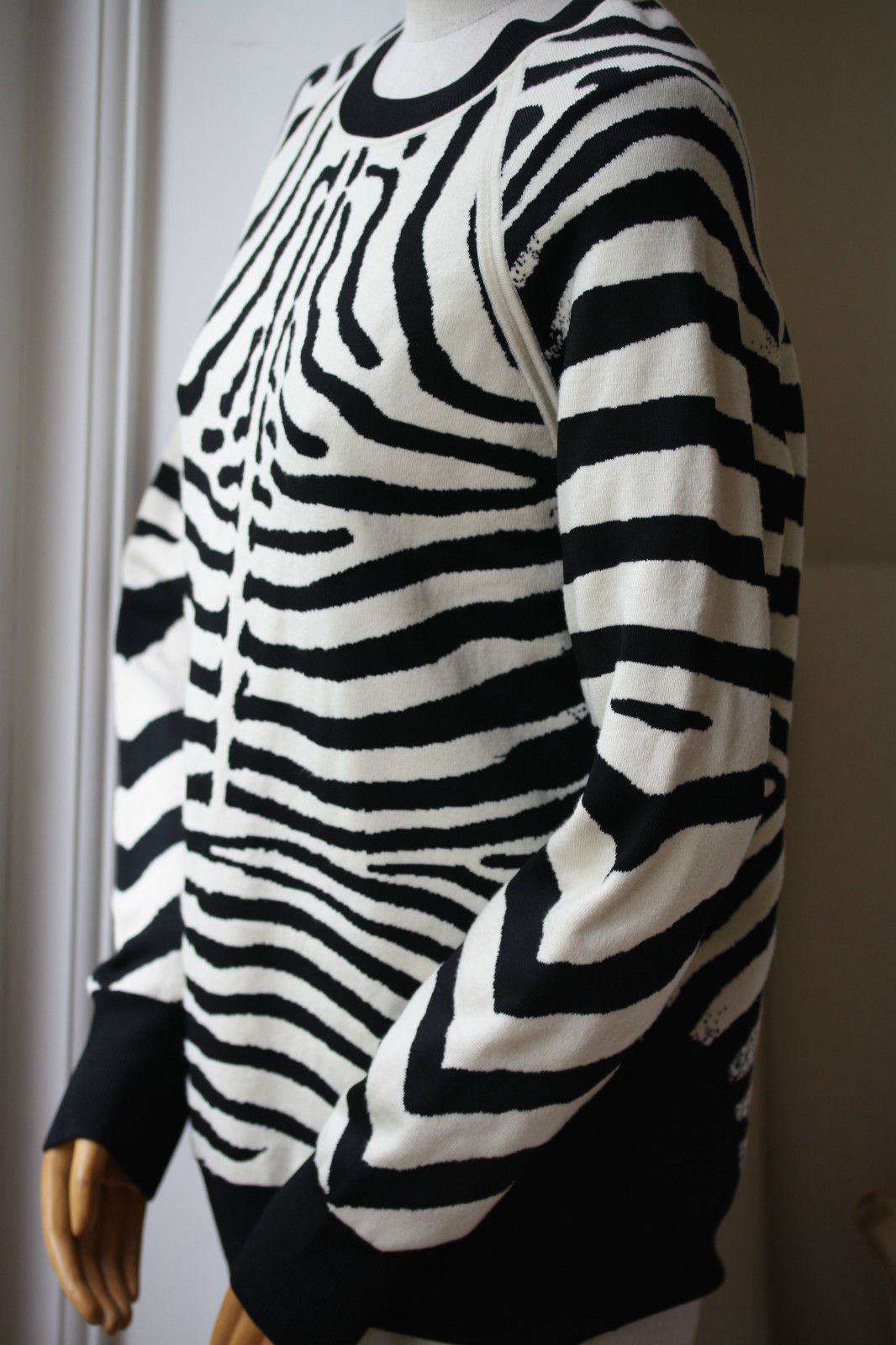 A.L.C. RIZZOU ZEBRA PRINT JUMPER SWEATER SMALL - Image 9