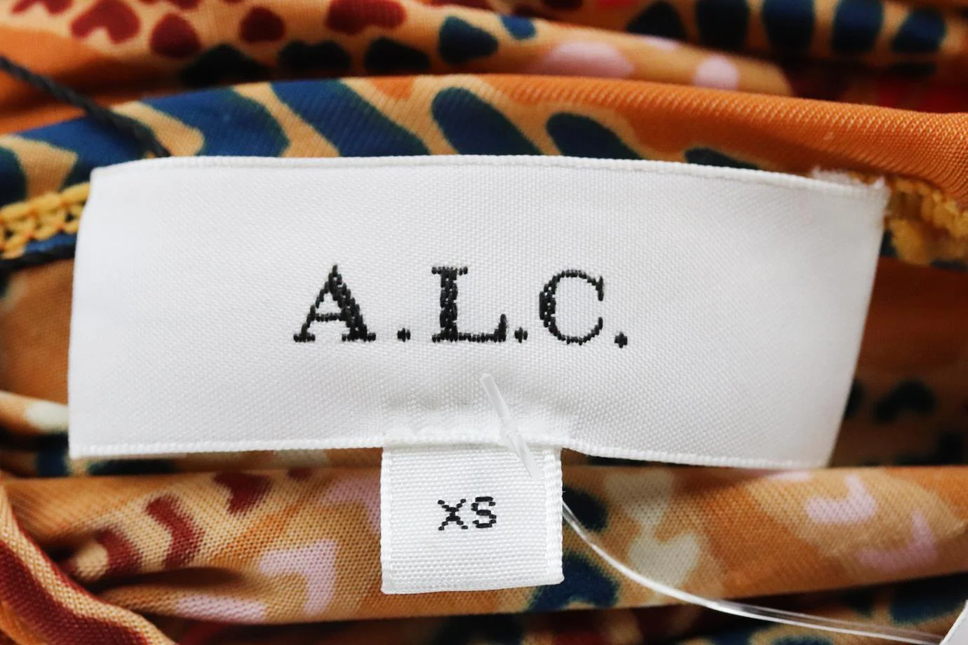 A.L.C. RUCHED PRINTED STRETCH CREPE MIDI DRESS XSMALL - Image 5
