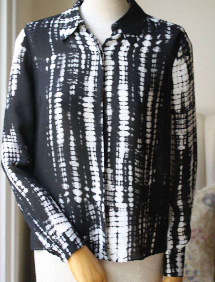 A.L.C. SONG TIE DYE PRINT BLOUSE US 2 UK 6 - Image 5