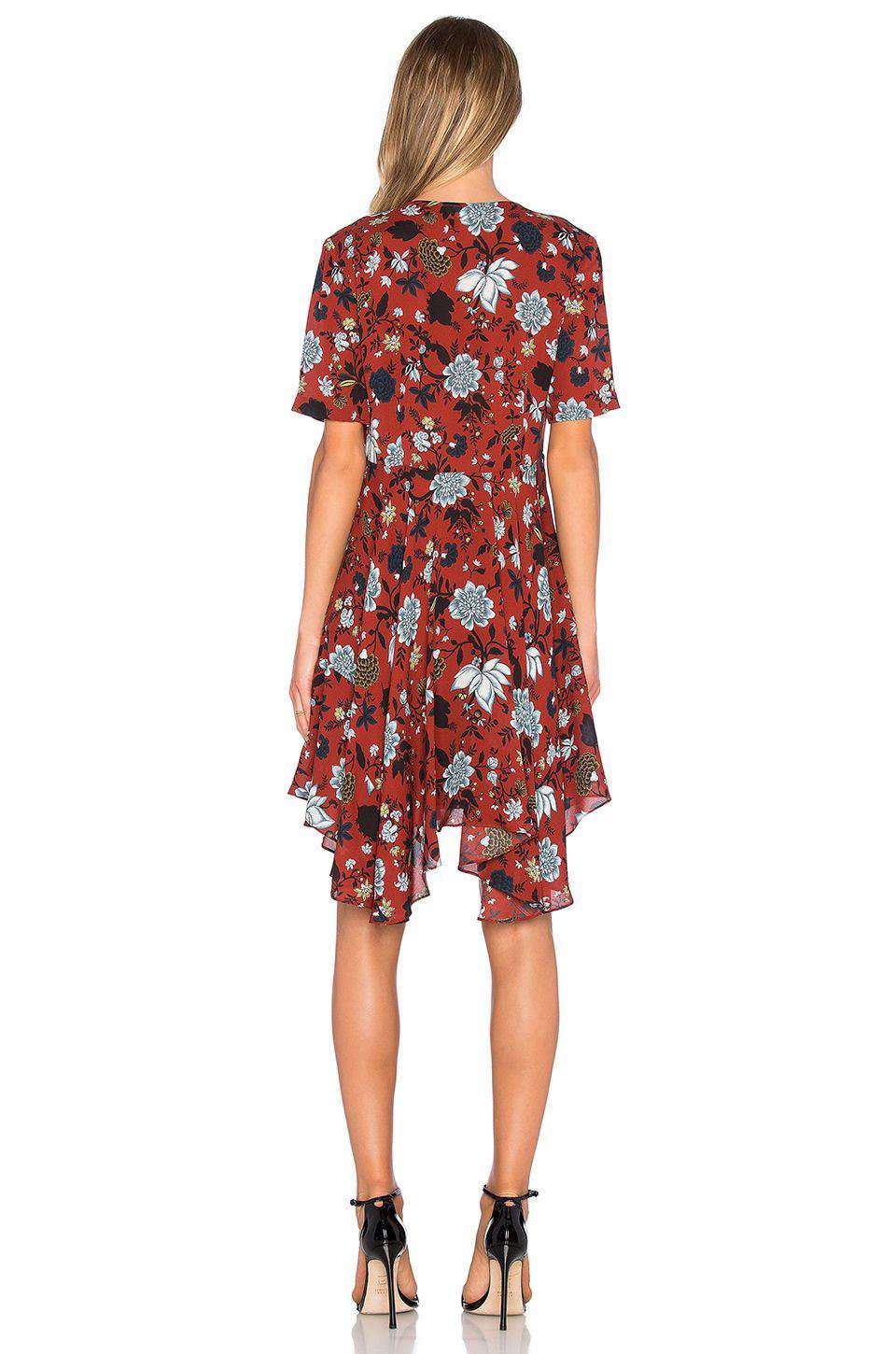 A.L.C. SOSTA FLORAL-PRINT SILK DRESS US 4 UK 8 - Image 8
